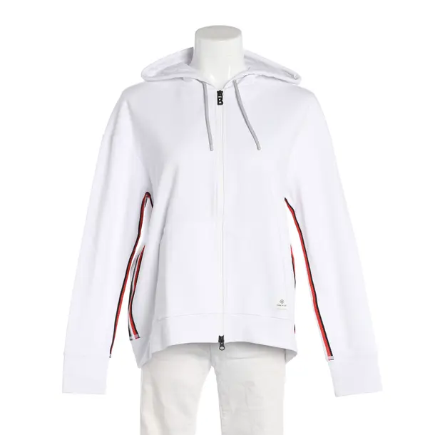 Zip-up Hoodie, in White, Cotton, Bogner Fire and Ice