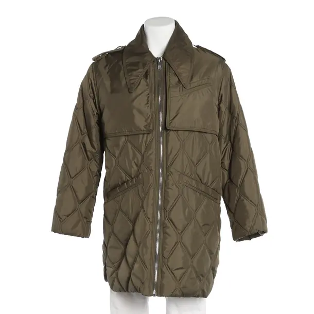 Mid-Season Jacket, in Green, Polyester, Ganni