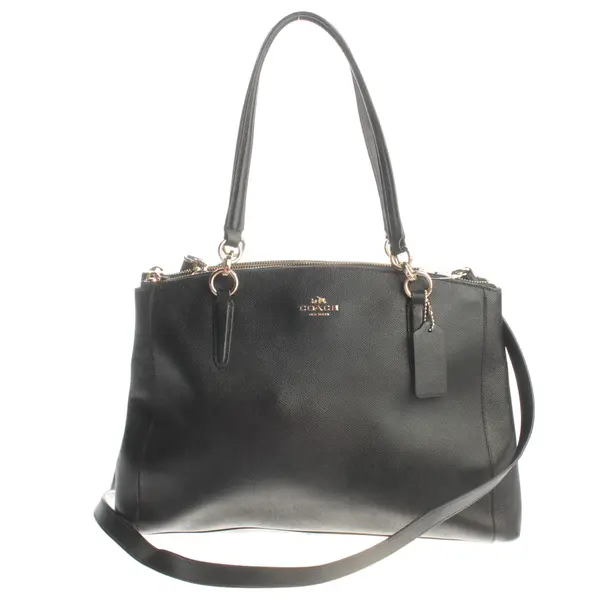 Shoulder Bag, in Black, Leather, Coach
