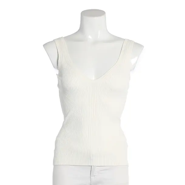 Top, in White, Viscose, Alexander McQueen
