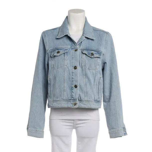 Denim Jacket, in Light Blue, Cotton, Rich & Royal