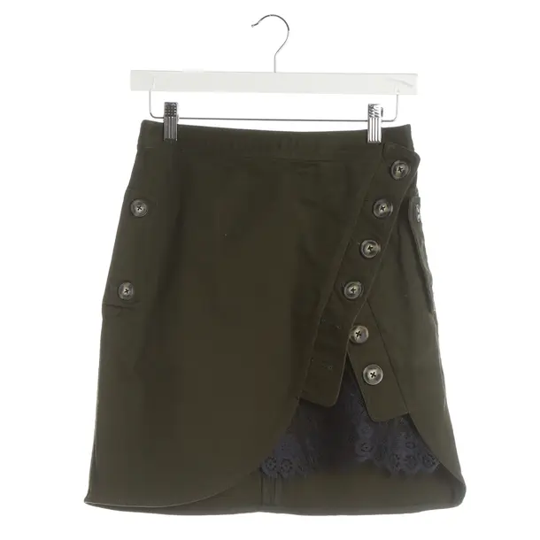 Rock, in Dunkelgrün, Baumwolle, self-portrait