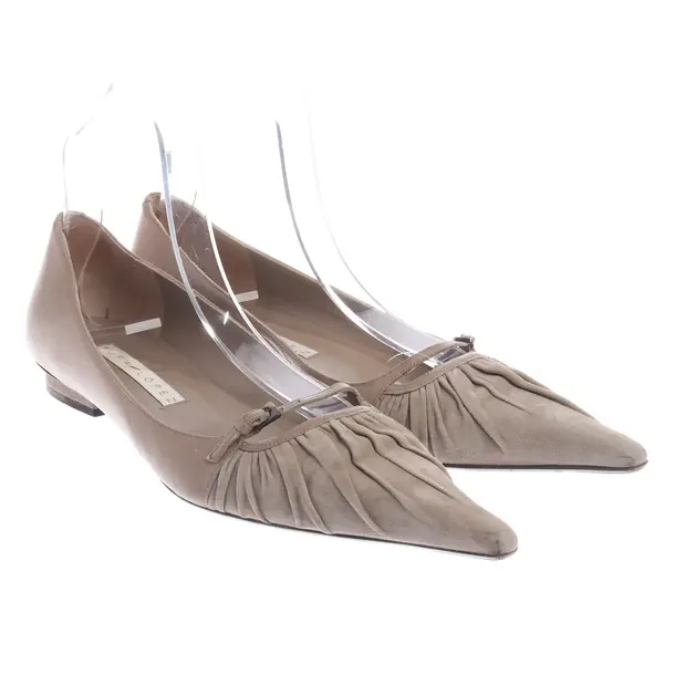 Ballet Flats, in Gray, Pura López