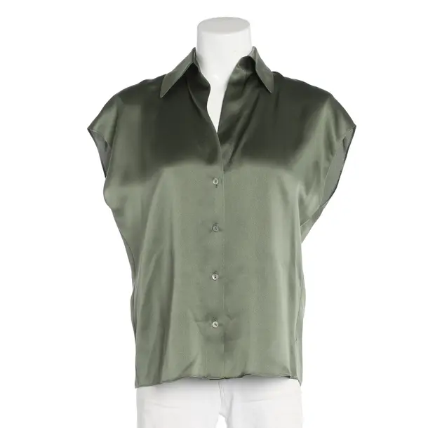 Blouse, in Green, Silk, Vince