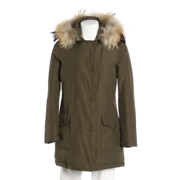 Winterjacke, in Grün, Baumwolle, Woolrich