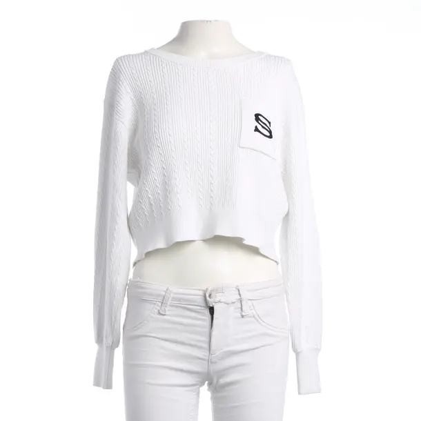 Jumper, in White, Viscose, Sandro