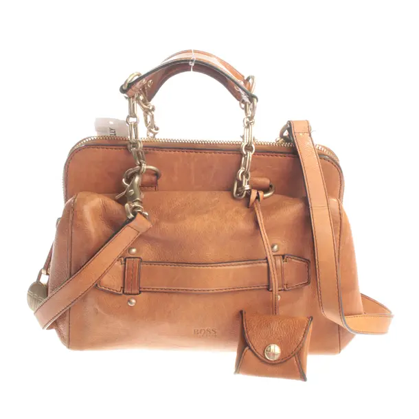 Handtasche, in Hellbraun, Leder, Hugo Boss