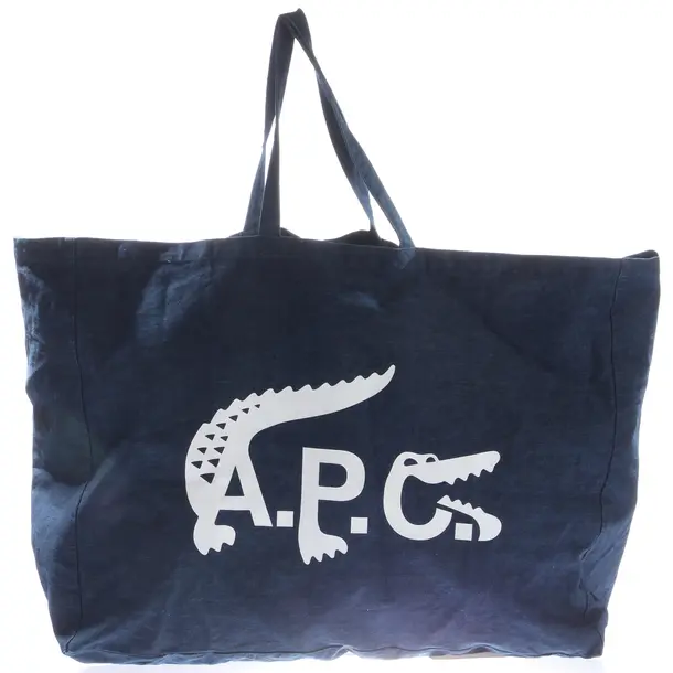 Shopper Bag, in Blue, Cotton, Lacoste