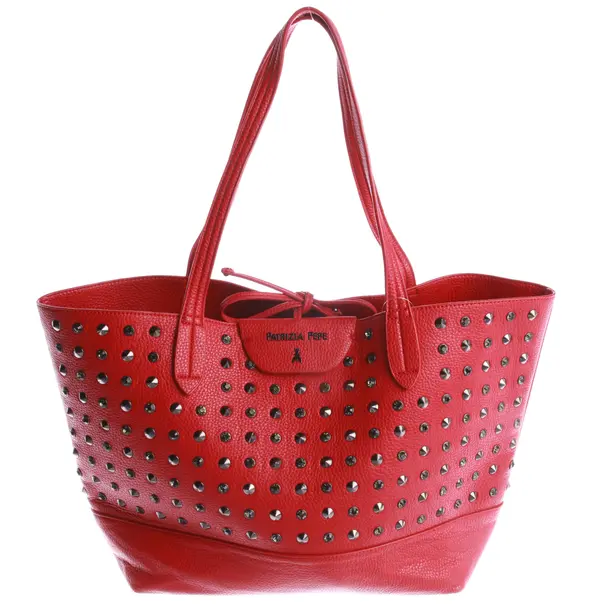 Shopper, in Rot, Leder, Patrizia Pepe