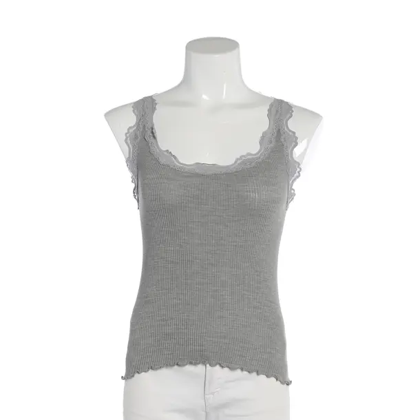 Top, in Hellgrau, Seide, Rosemunde