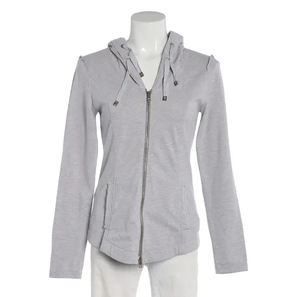 Felpa con cerniera, in Grigio chiaro, Cotone, Marc Cain Sport