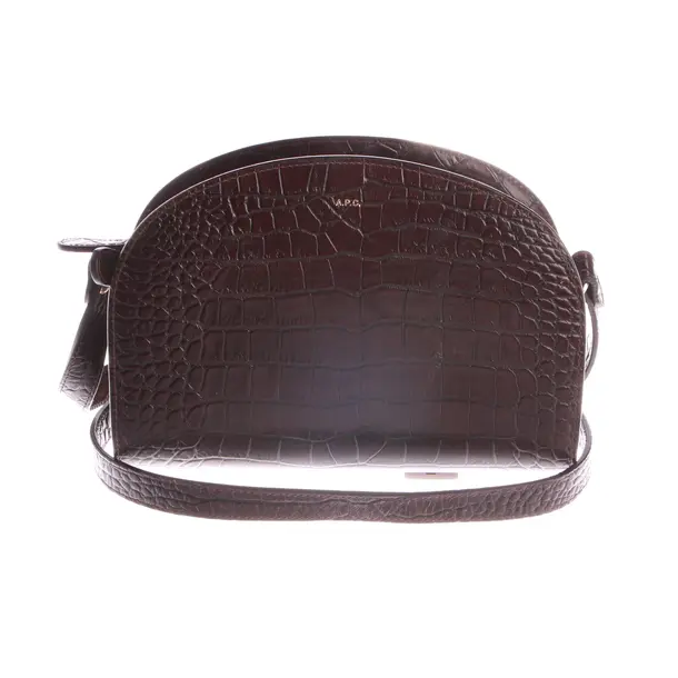 Shoulder Bag, in Dark Brown, Leather, A.P.C