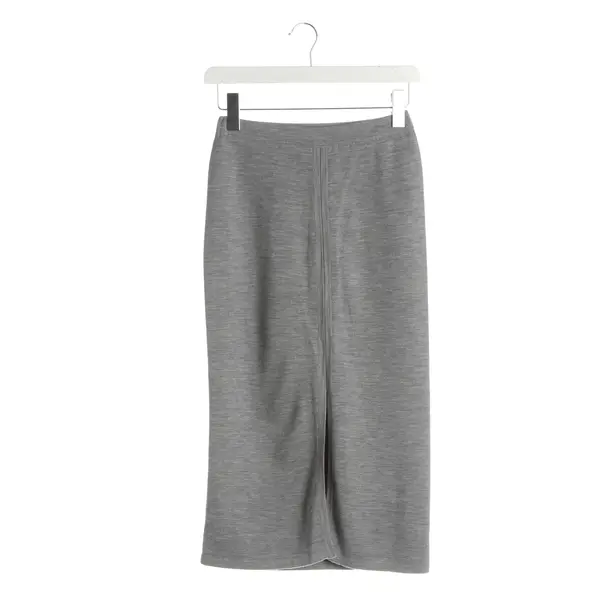 Skirt, in Light Gray, Wool, Gabriela Hearst