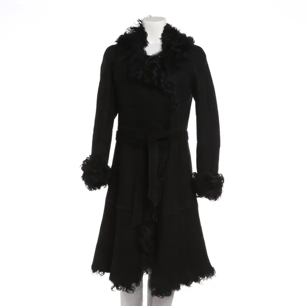 Leather Coat, in Black, Leather, Closed