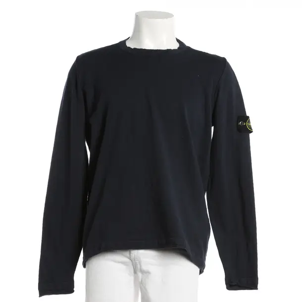 Jumper, in Navy, Cotton, Stone Island