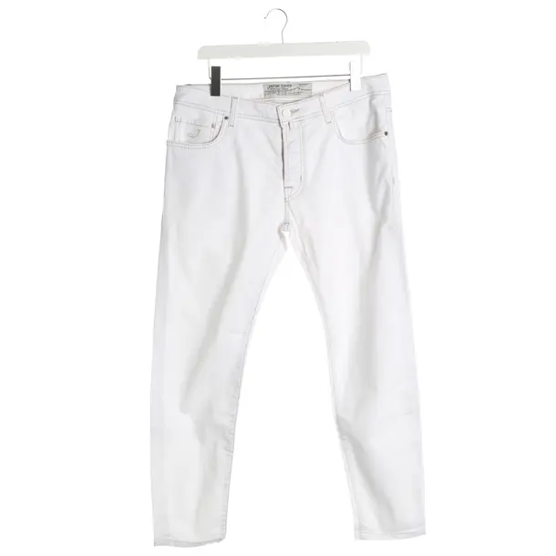 Slim Fit Jeans, in Cream, Cotton, Jacob Cohen