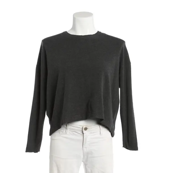 Long Sleeve Shirt, in Dark Gray, Cotton, American Vintage