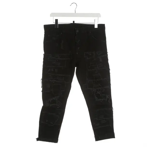 Straight Fit Jeans, in Black, Cotton, Dsquared