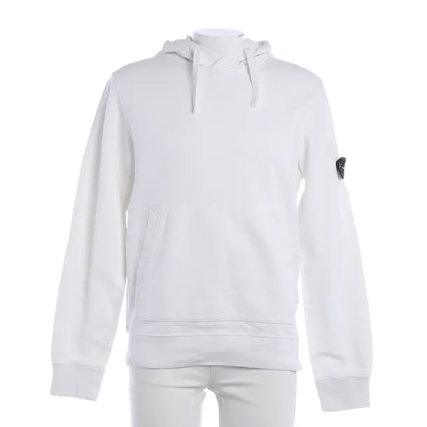 Hoodie, in Weiß, Baumwolle, Stone Island