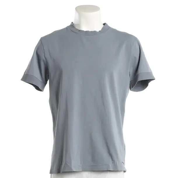 T-Shirt, in Blau, Baumwolle, Drykorn