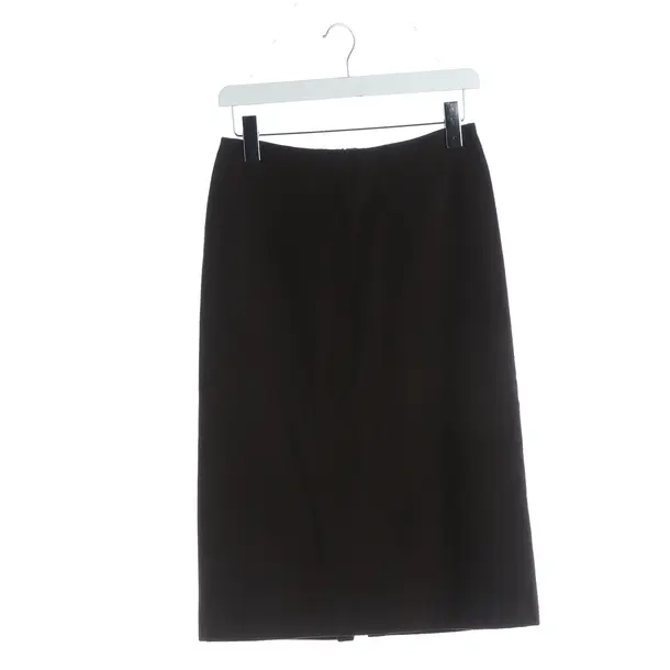 Rock, in Dunkelbraun, Kaschmir, Jil Sander