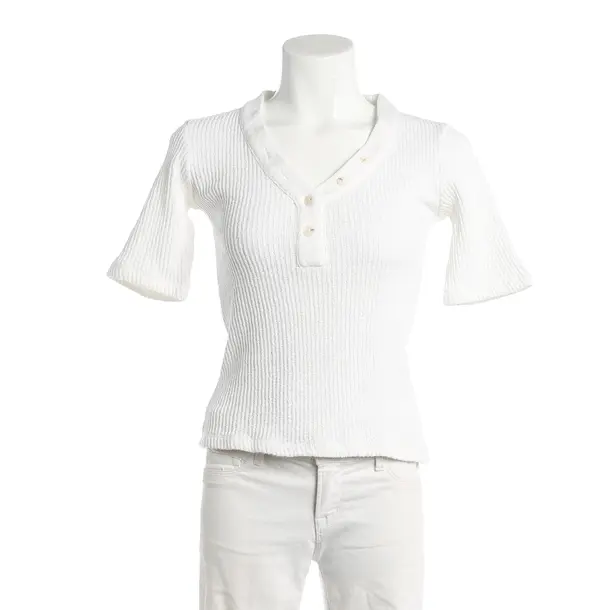 Shirt, in White, Cotton, Closed