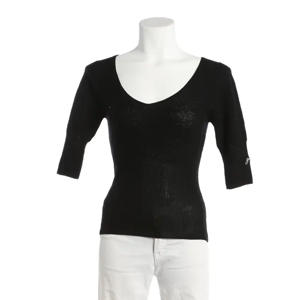 Shirt, in Schwarz, Wolle, Ganni