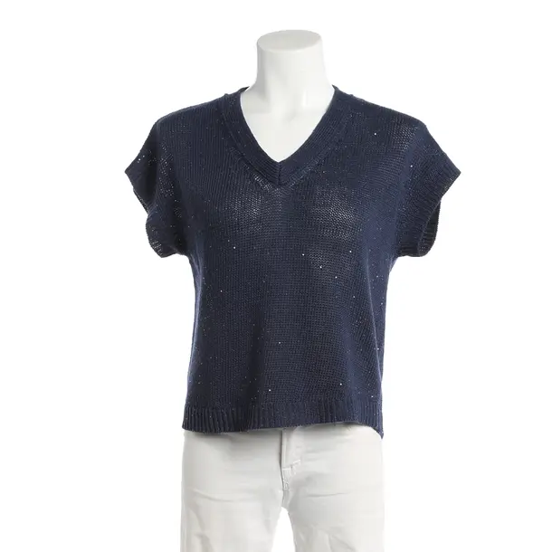 Shirt, in Navy, Leinen, Hemisphere