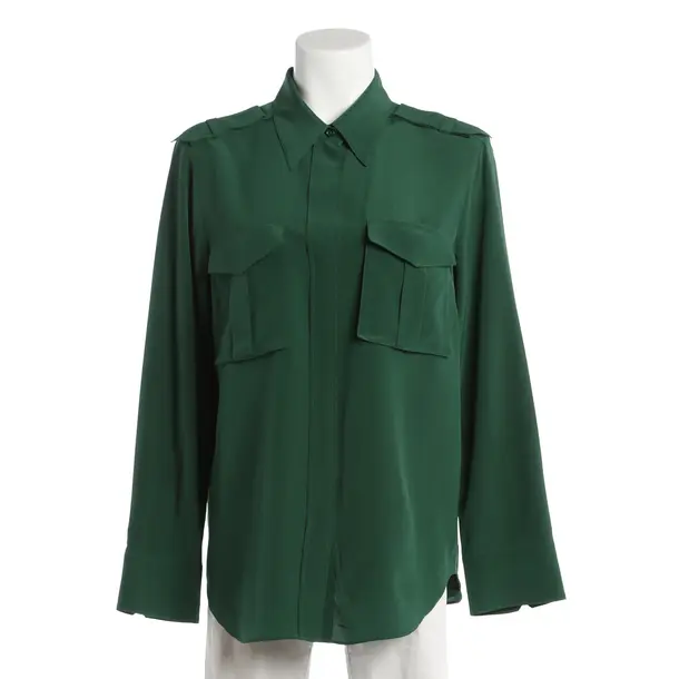 Blouse, in Dark Green, Silk, Dorothee Schumacher