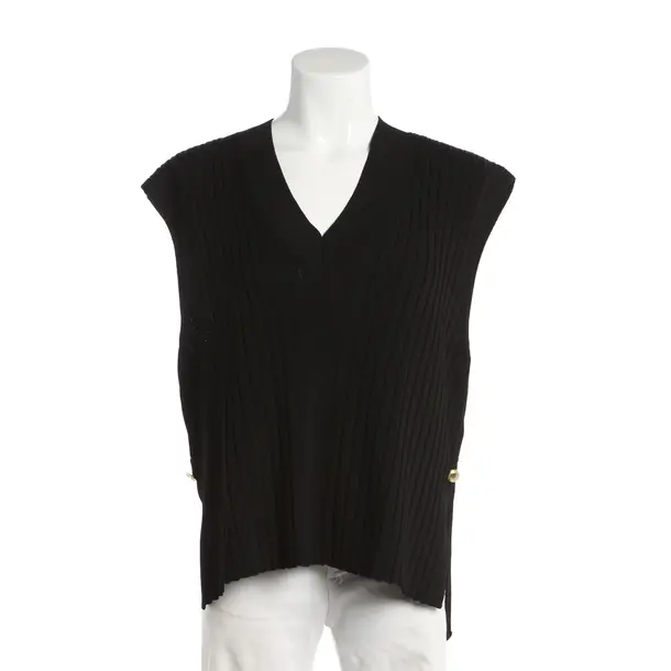 Sweater Vest, in Black, Viscose, Barbour