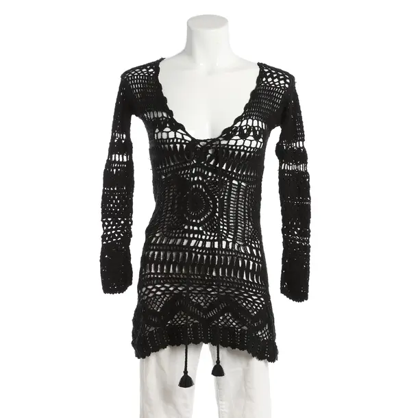 Camicetta, in Nero, Cotone, Poupette St. Barth