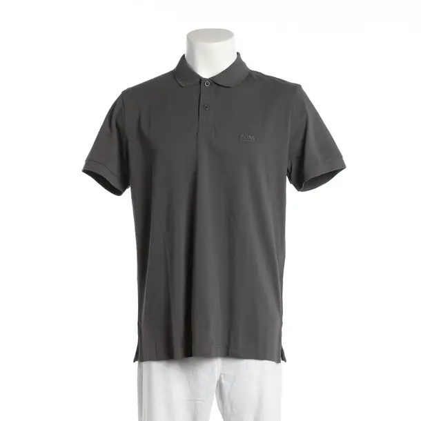 Polo Shirt, in Gray, Cotton, Hugo Boss Black Label