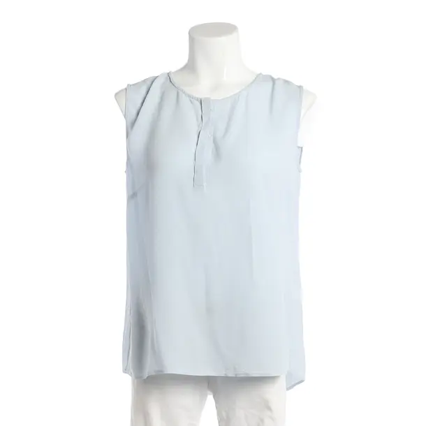 Top, in Light Blue, Silk, Her Shirt