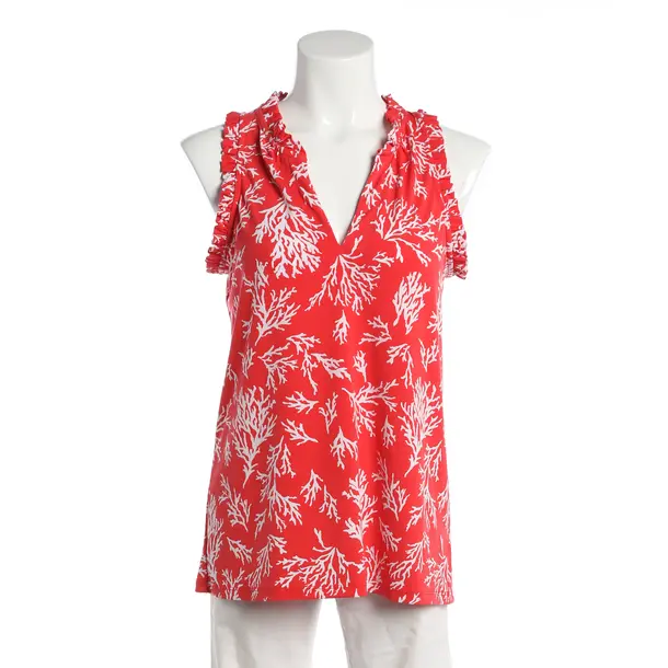 Top, in Red, Polyester, Michael Kors