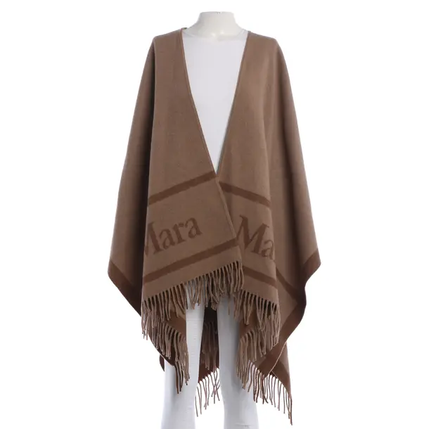 Poncho, in Brown, Wool, Max Mara