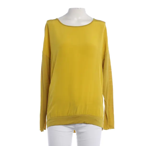Blouse, in Mustard Yellow, Cotton, Windsor