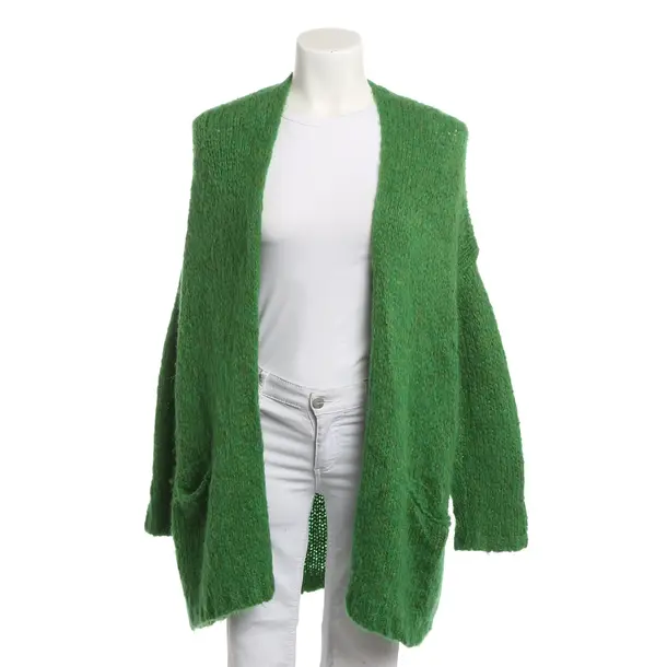 Strickjacke, in Grün, Polyacryl, American Vintage