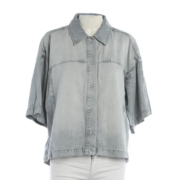 Bluse, in Grau, Baumwolle, Elias Rumelis