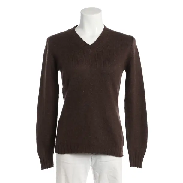 Maglia in cachemire, in Marrone scuro, Cachemire, Ripetere
