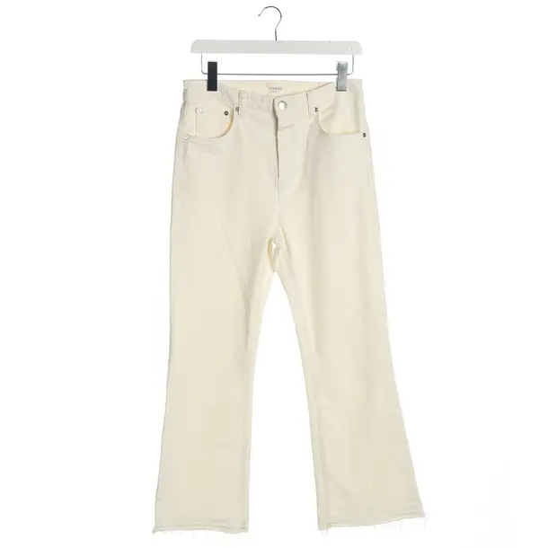 Jeans Flared, in Cream, Baumwolle, Closed