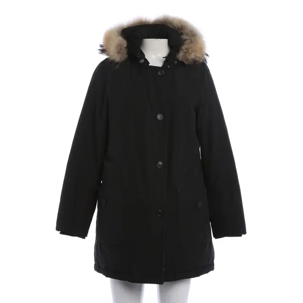 Winter Coat, in Black, Cotton, Woolrich