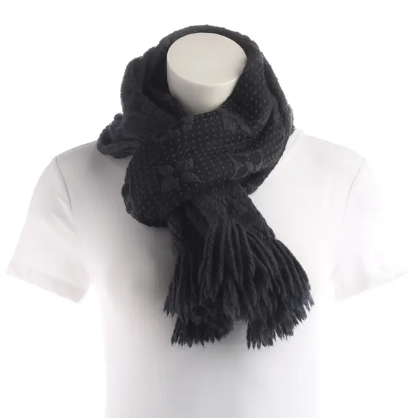 Schal, in Grau, Wolle, Louis Vuitton