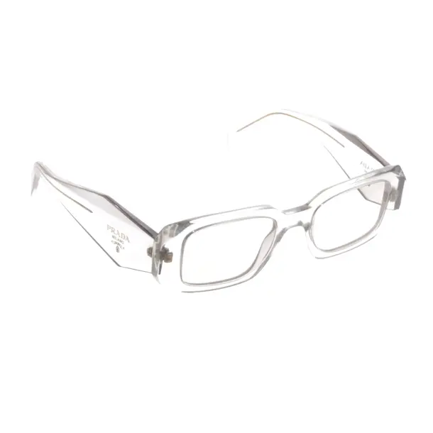 Sonnenbrille, in Hellgrau, Kunststoff / Metall, Prada