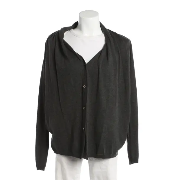 Cardigan, in Gray, Wool, Strenesse