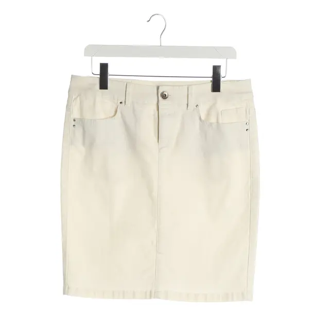 Skirt, in Cream, Cotton, Marc Cain