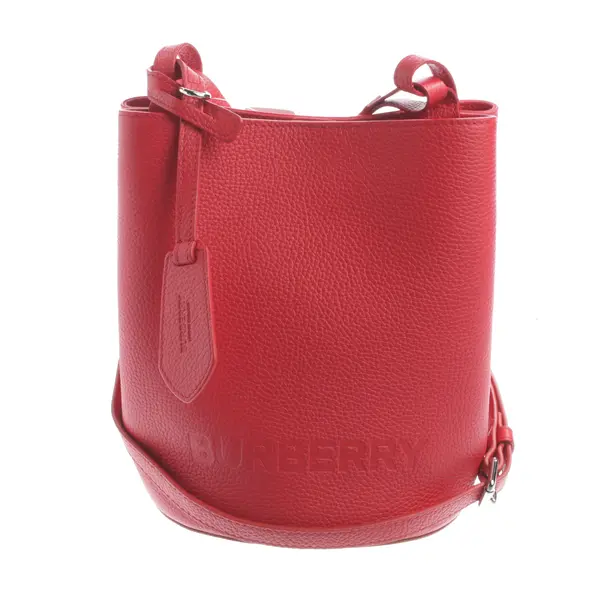 Cross Body Bag, in Red, Leather, Burberry