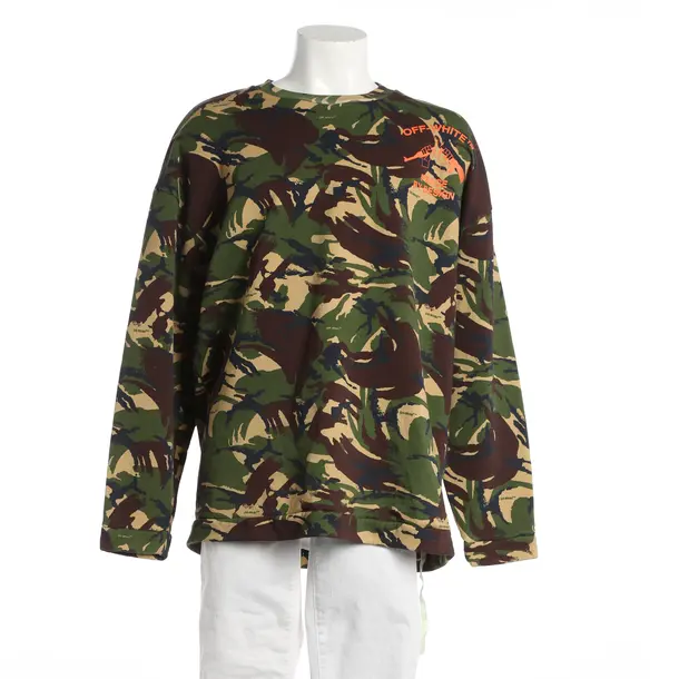 Felpa, in Multicolore, Cotone, Bianco sporco