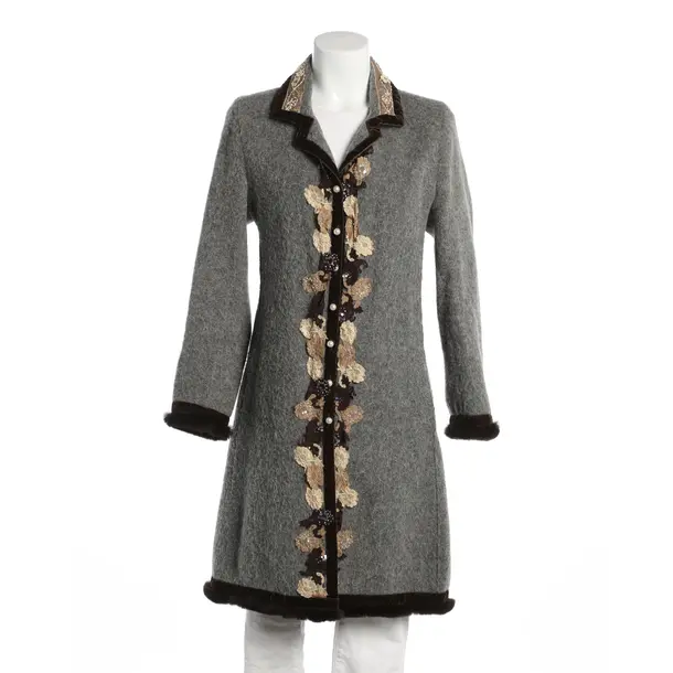 Mid-Season Coat, in Gray, Wool, Heartbreaker