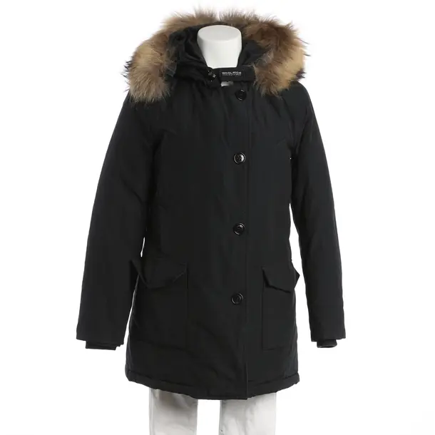 Winter Jacket, in Black, Cotton, Woolrich