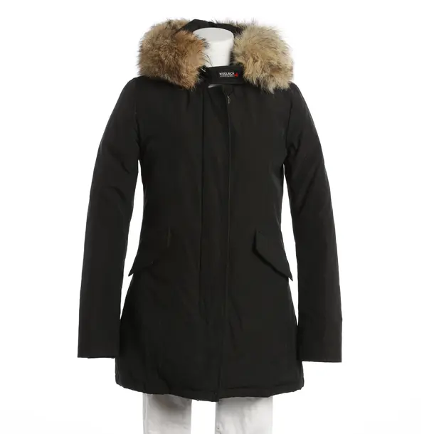 Winter Jacket, in Black, Cotton, Woolrich